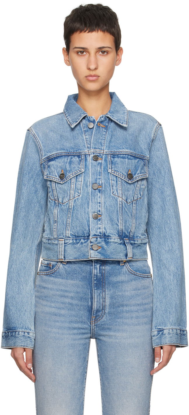 Яке Khaite Blue 'The Rizzo' Denim Jacket Синьо | 1092-094