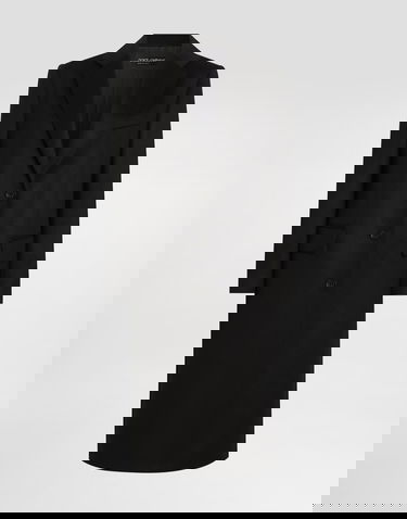 Палта Dolce & Gabbana Single-breasted Coat In Bonded Cloth Черно | F0W3ATGDDC1N0000, 0