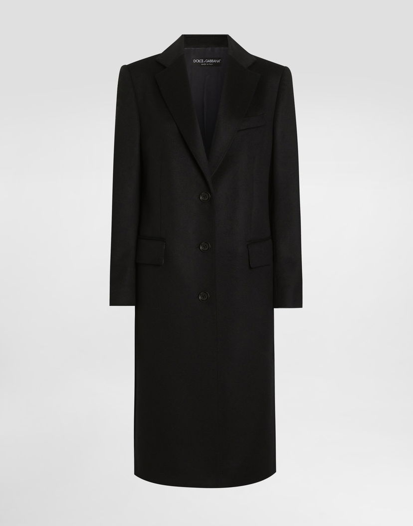 Палта Dolce & Gabbana Single-breasted Coat In Bonded Cloth Черно | F0W3ATGDDC1N0000