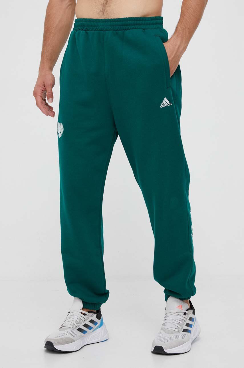 Спортни панталони adidas Originals Scribble Fleece Pants Зелено | IJ6457, 0