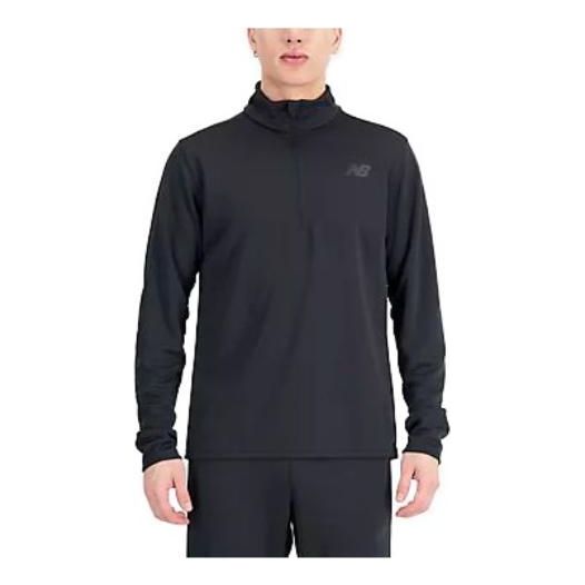 Суитчър New Balance Tenacity Hooded Quarter Zip Top Черно | MT33130-BK, 0