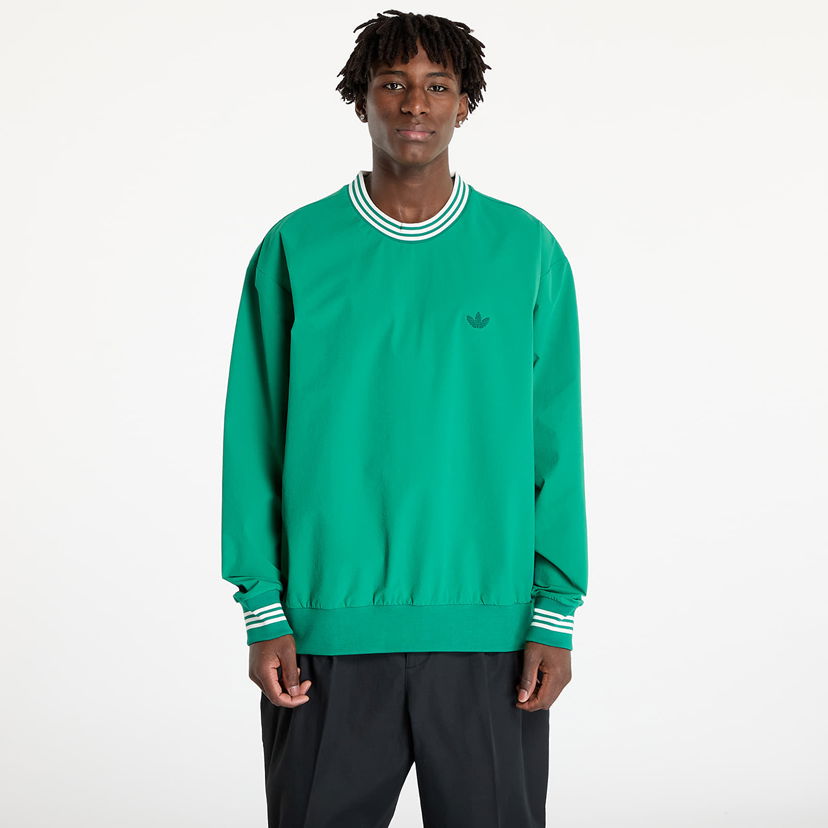 Суитчър adidas Originals Rolling Links Dwr Crew Bright Green Зелено | JE9340