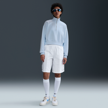 Суитчър Nike Sportswear Phoenix Fleece Cropped Half-Zip Sweatshirt Синьо | DQ5767-423, 2