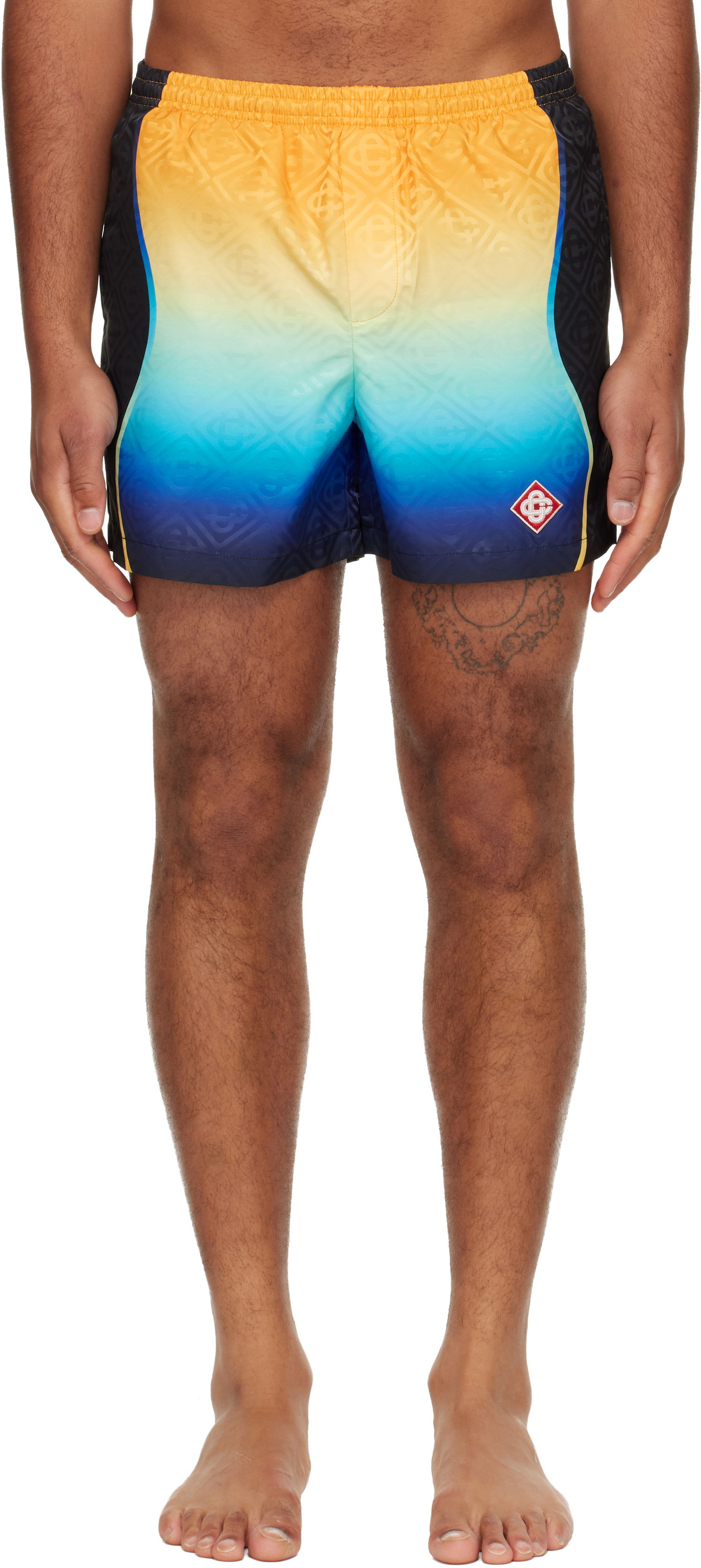 Бански Casablanca Casablanca Multicolor Gradient Jacquard Swim Shorts Многоцветен | M-AW25-TR-224-01, 0