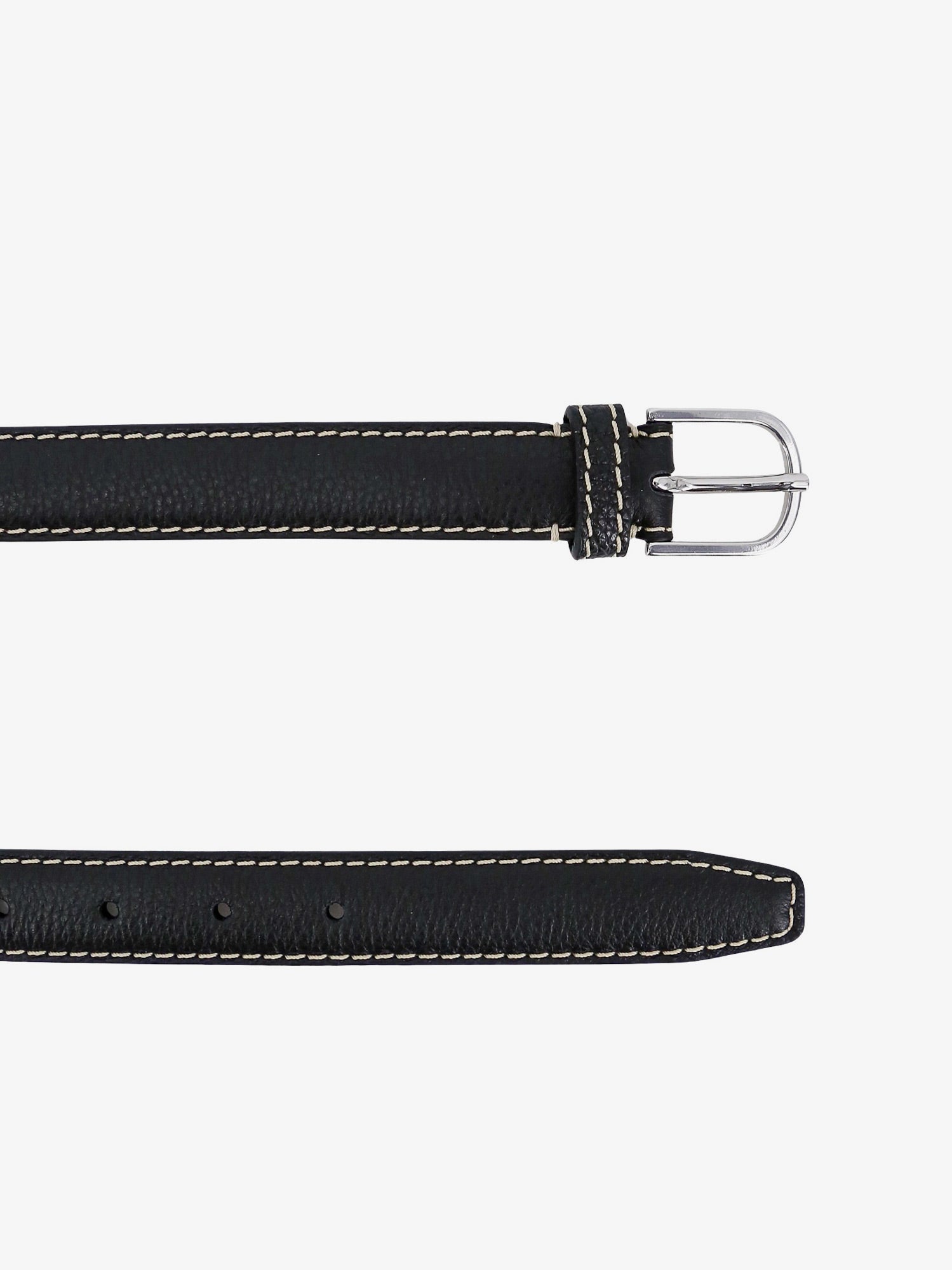 Колани TOTEME Leather Belt With Contrast Stitching by Черно | 233812613200, 1