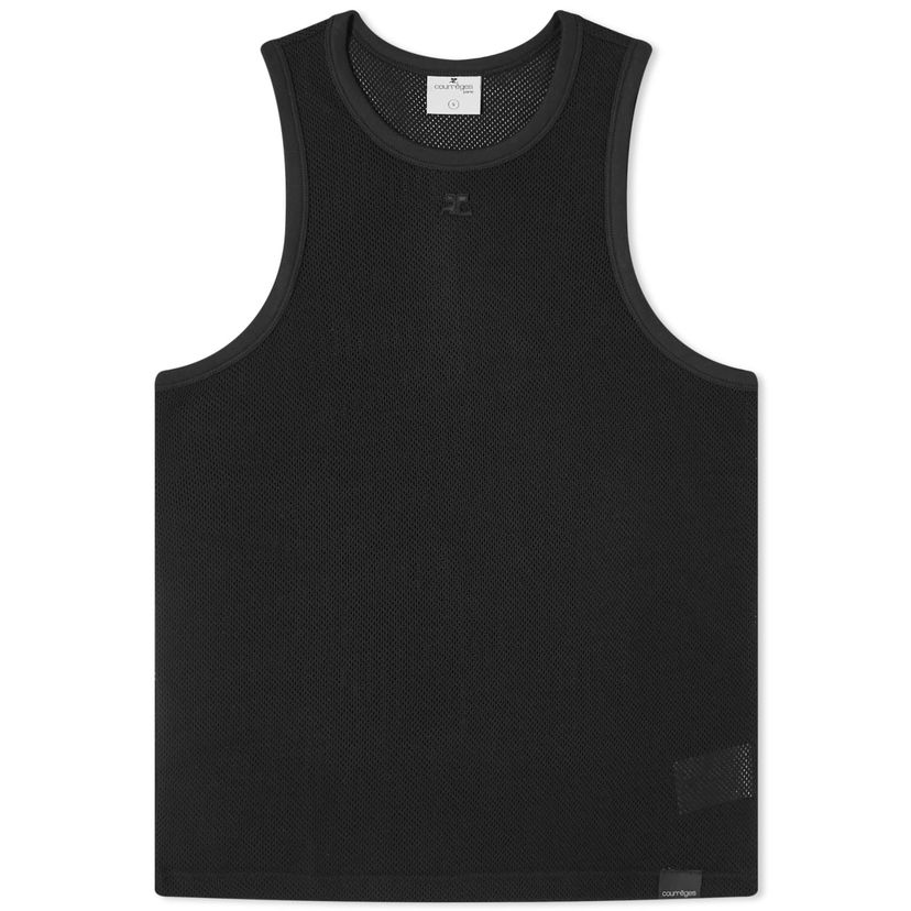 Потник Courrèges Sports Mesh Tank Top Черно | 124JDE069JS0069-9999