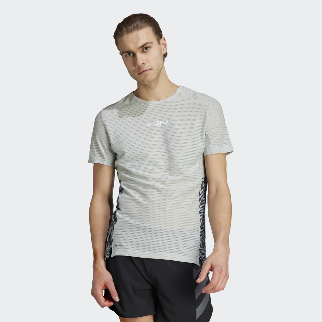 Тениска adidas Performance Terrex Agravic Pro Trail Running Tee Сиво | HZ6244, 1