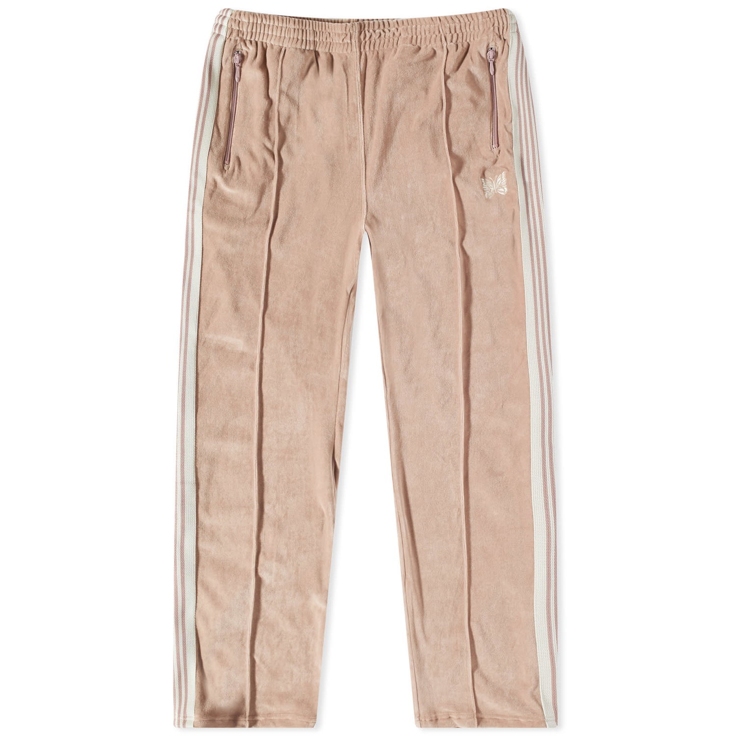 Спортни панталони Needles Velour Narrow Track Pants Розово | MR293-A, 0