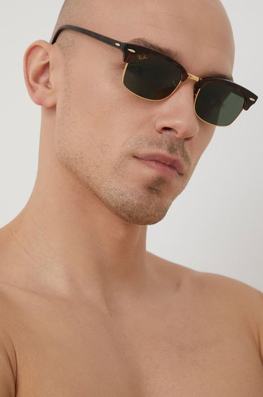 Слънчеви очила Ray-Ban Ray-Ban Clubmaster Square Sunglasses Кафяво | 0RB3916, 1