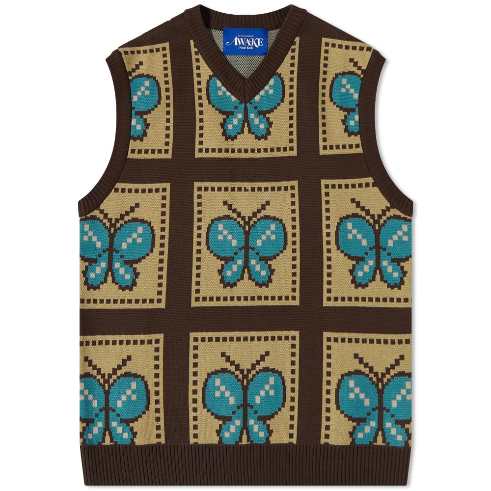 Пуловер Awake NY Butterfly Sweater Vest Многоцветен | AWK-SP22-SW004-BRY, 0