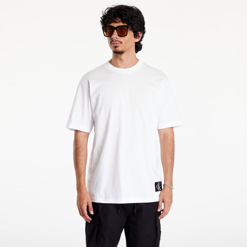 Тениска CALVIN KLEIN Badge Relaxed Tee White Бяло | J30J325652 YAF