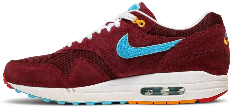 Кецове и обувки Nike Parra x Patta x Air Max 1 "Cherrywood" Бургунди | 394805-600, 0