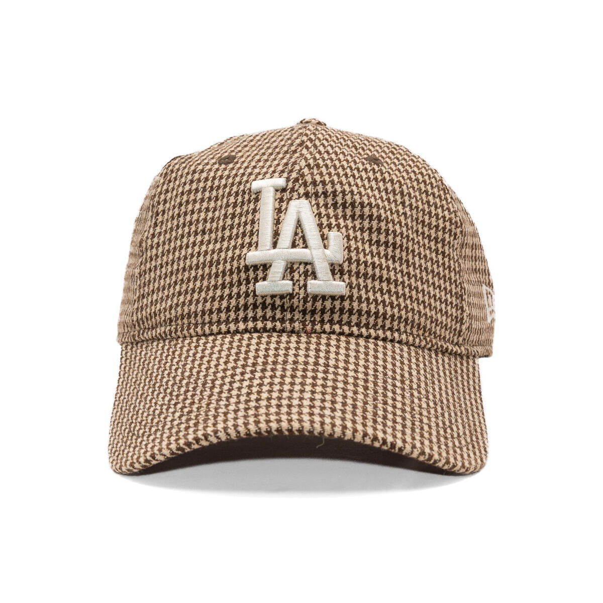 Шапка с козирка New Era LA Dodgers Houndstooth 9TWENTY Baseball Cap Кафяво | 60691223, 1
