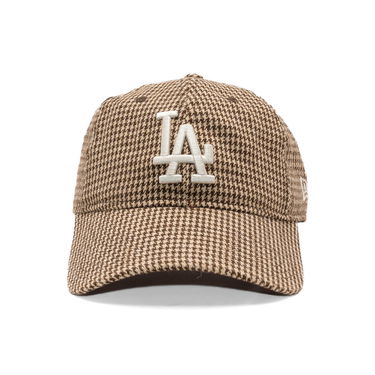 Шапка с козирка New Era LA Dodgers Houndstooth 9TWENTY Baseball Cap Кафяво | 60691223, 1