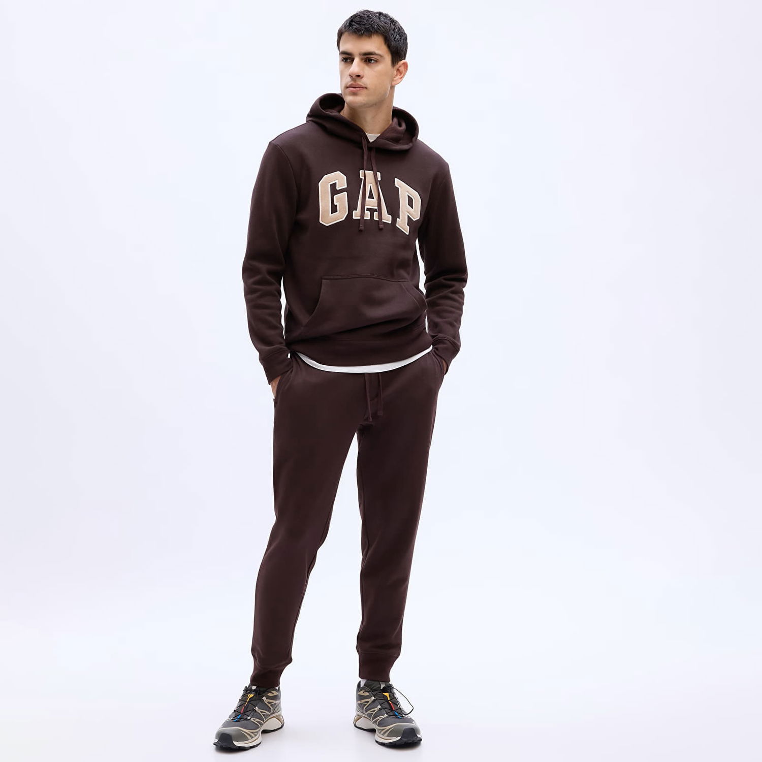 Панталони и дънки GAP Logo Jogger Turkish Coffee XS Черно | 804257-08, 0