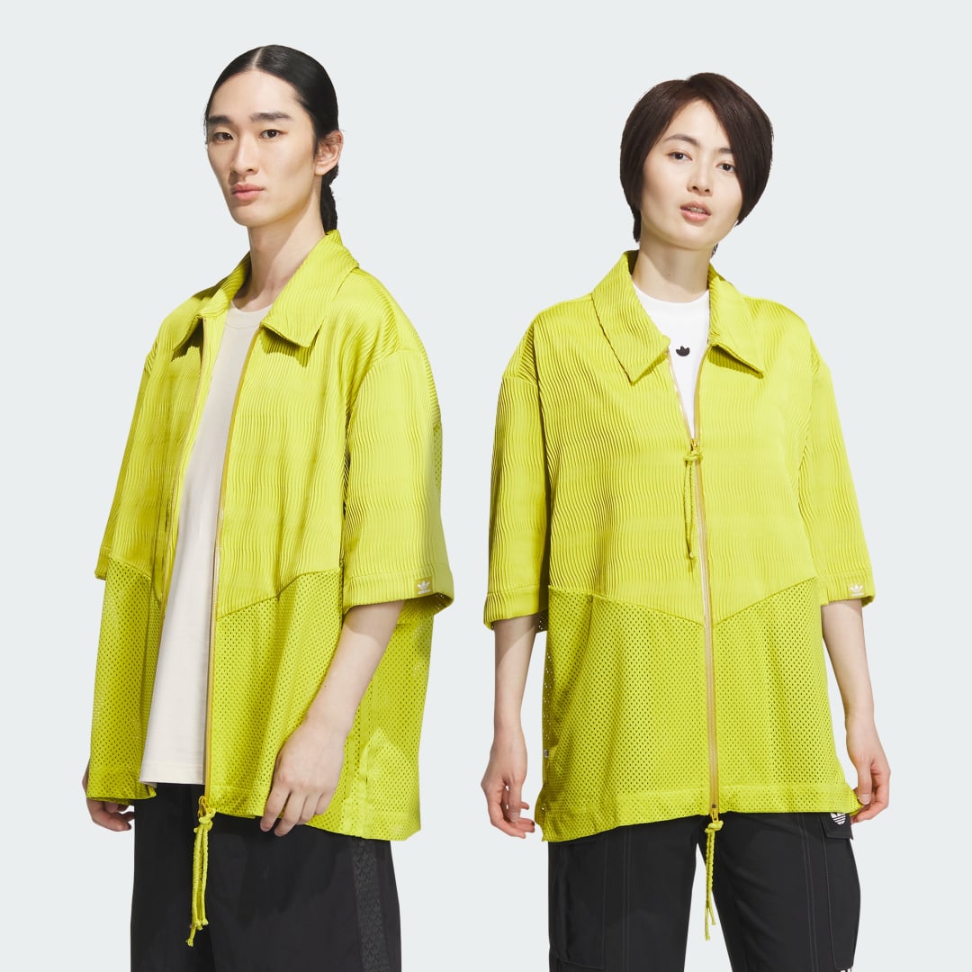 Риза adidas Originals x SFTM Zip Shirt Жълто | IK8595, 1