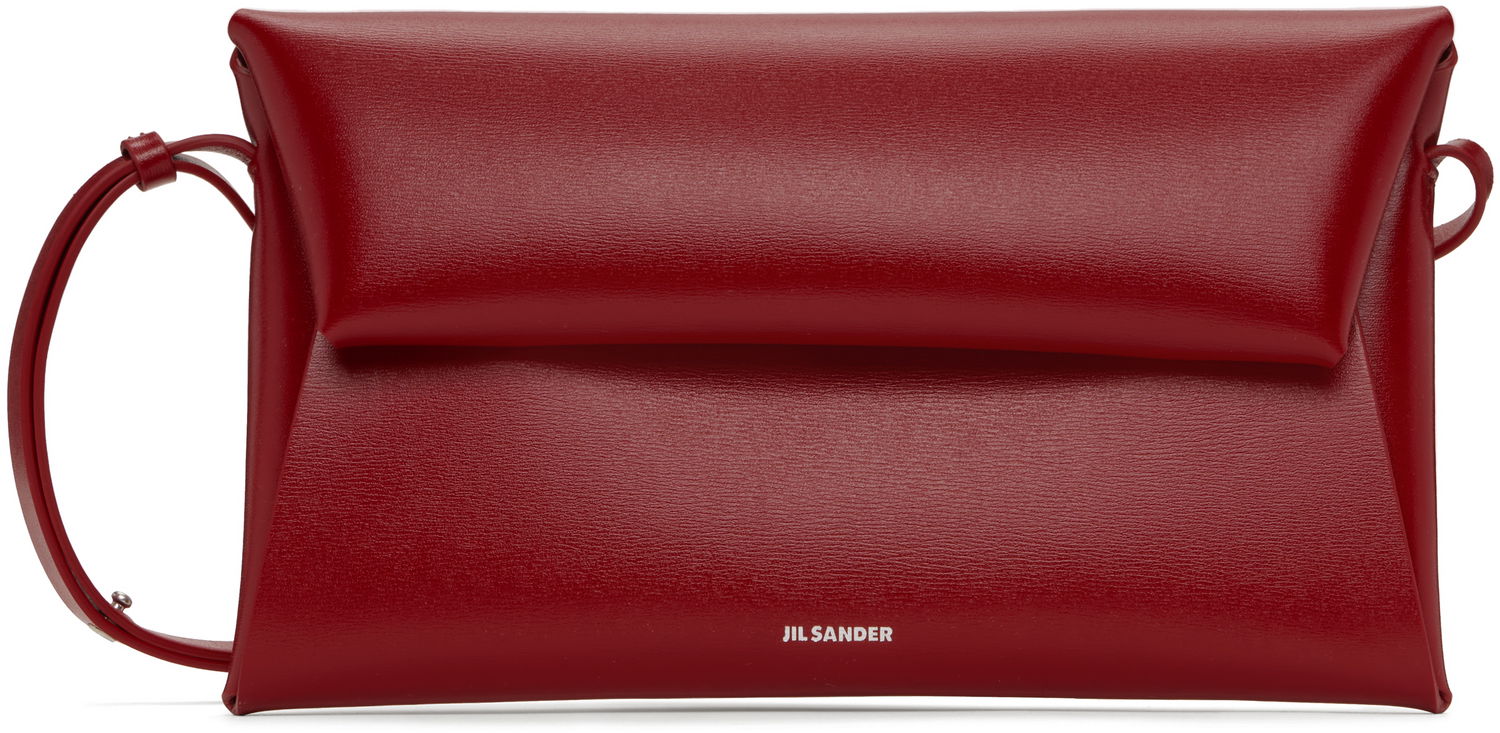 Чанта през рамо Jil Sander Jil Sander Folded Small Crossbody Bag Червено | J07VL0028_P7334, 0