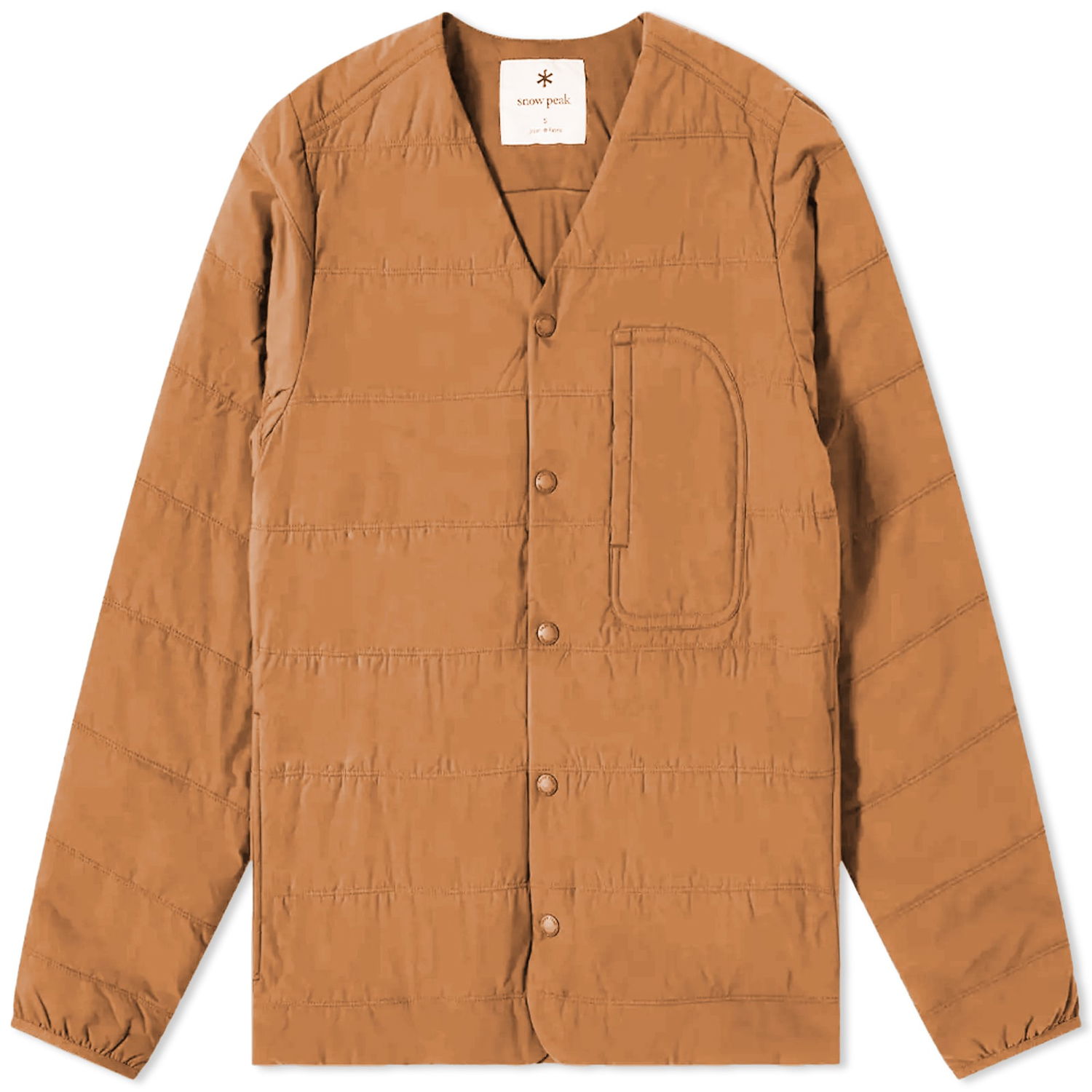 Пуловер Snow Peak Flexible Insulated Cardigan Кафяво | SW-23SU001-BR, 0