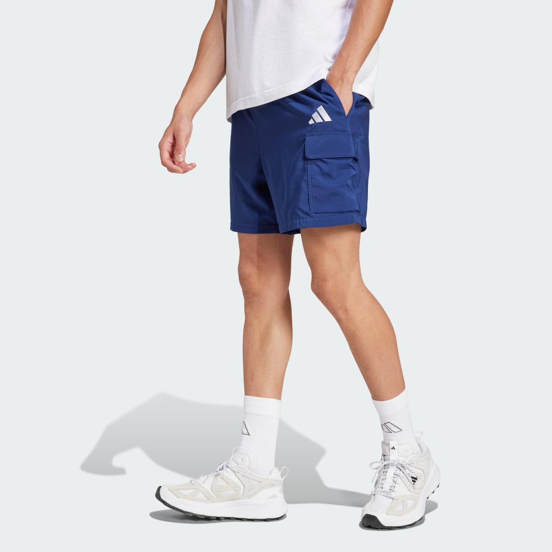 Къси панталони adidas Performance Essentials Small Logo Cargo Shorts with Logo Синьо | JF3532, 0
