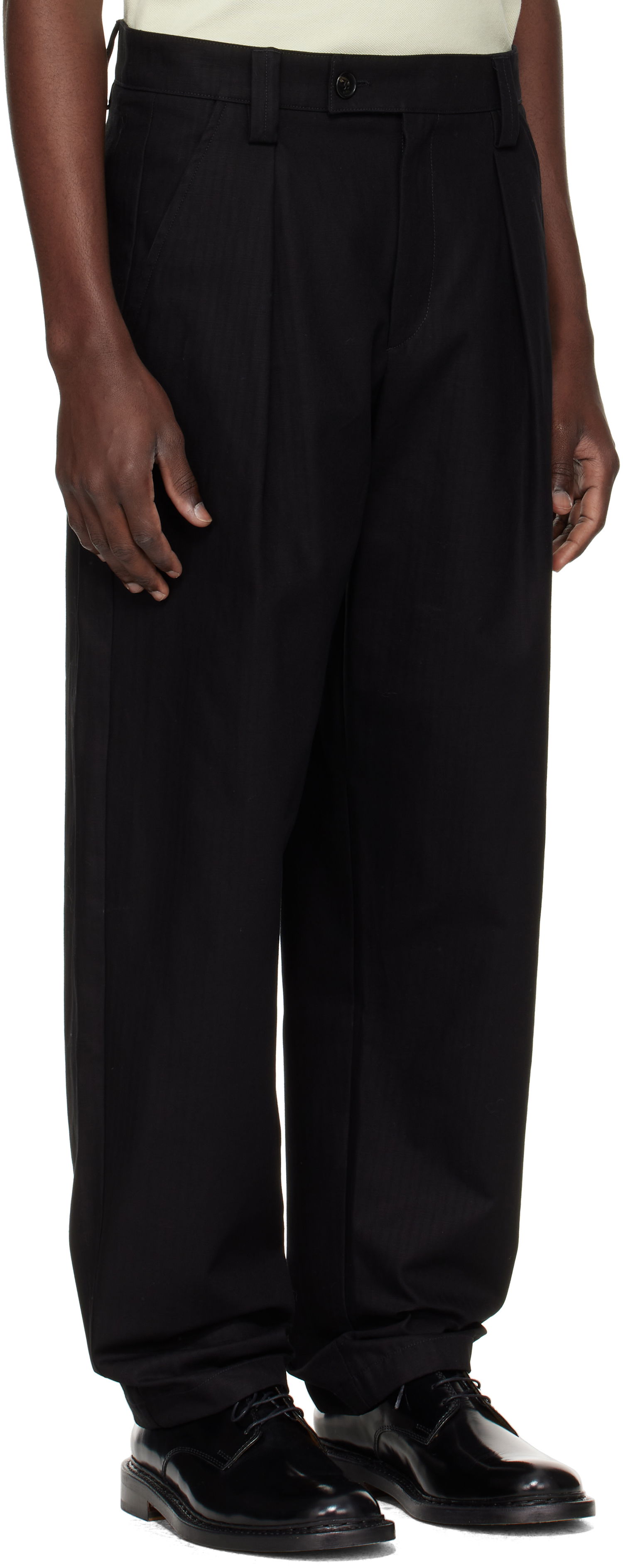 Панталони A.P.C. A.P.C. Renato Pleated Trousers Черно | COHHW-H08428, 1