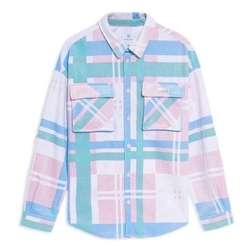 Риза Li-Ning Wade Series Colorblock Plaid Loose Shirt Многоцветен | AFDS205-1