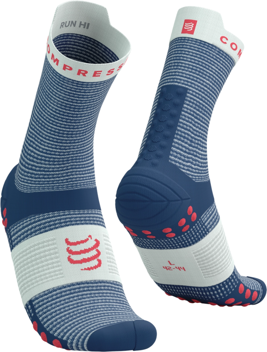 Чорапи Compressport Compressport Pro Racing Socks V4.0 Run High Синьо | xu00046b513, 0
