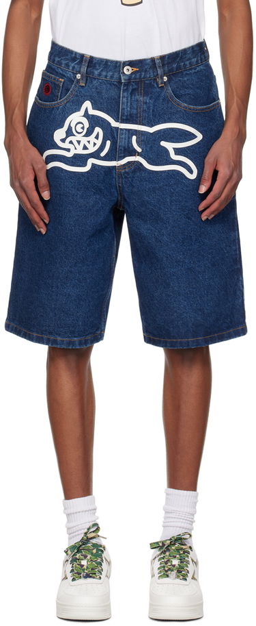 Къси панталони BBC IceCream ICECREAM Running Dog Denim Shorts Синьо | ICD003, 0