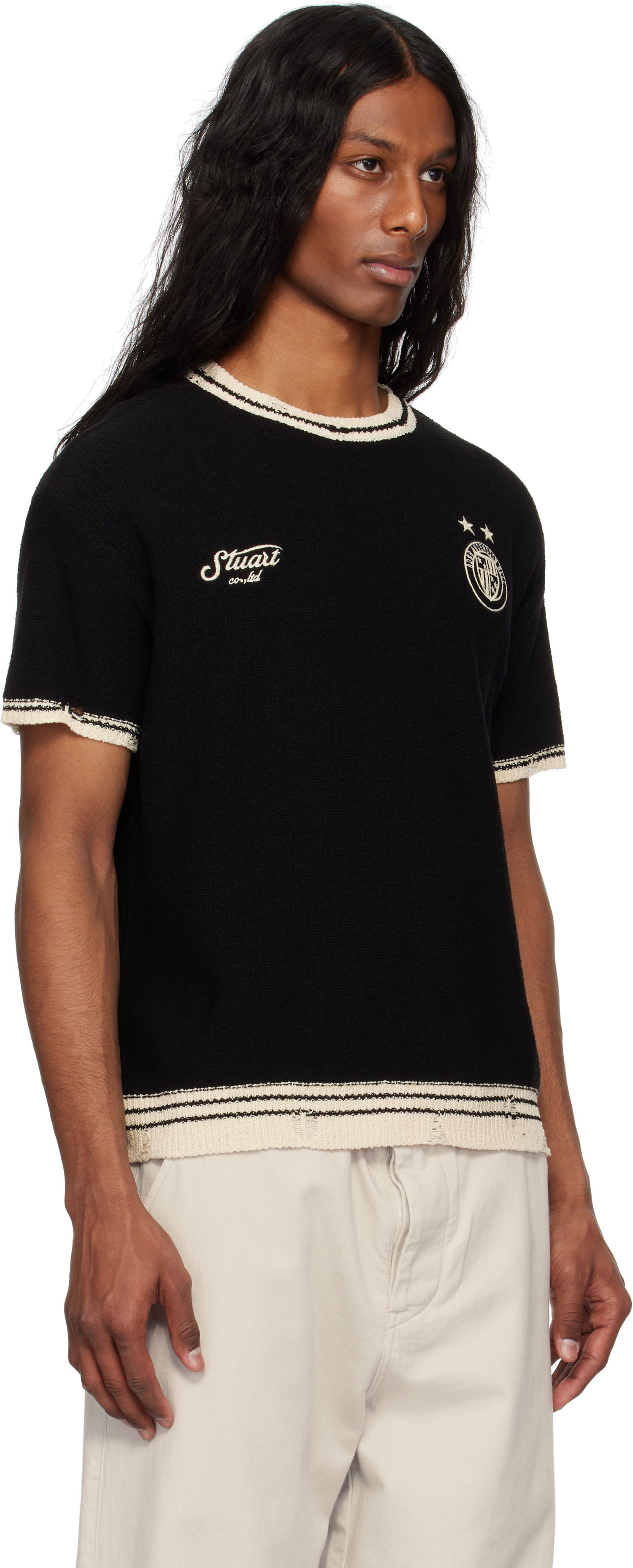 Пуловер Andersson Bell Andersson Bell Football Short Sleeve T-Shirt Черно | atb1285m, 1