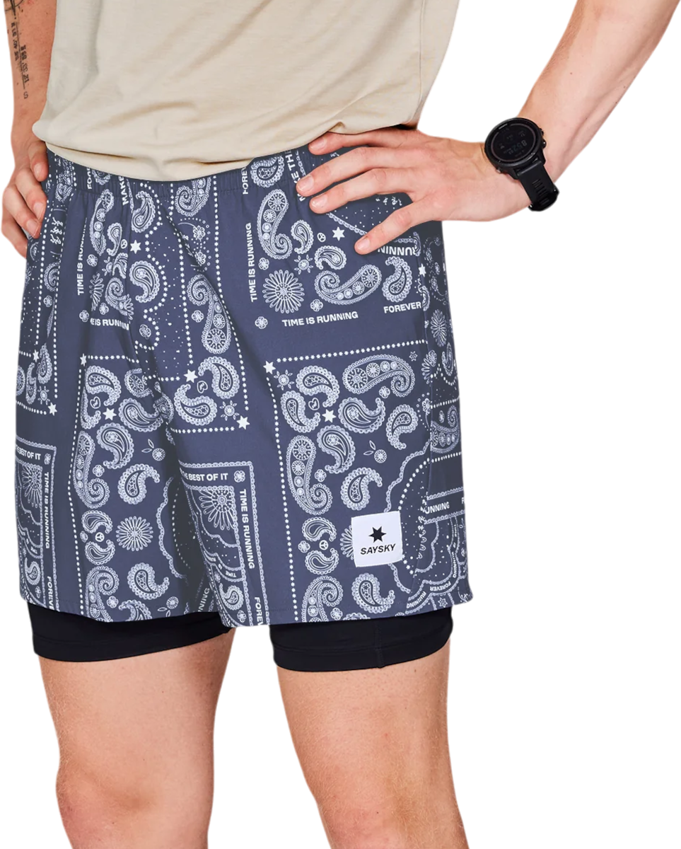 Къси панталони Saysky Saysky Paisley 2 In 1 5" Pace Shorts Тъмно синьо | mmrsh03c1020, 0