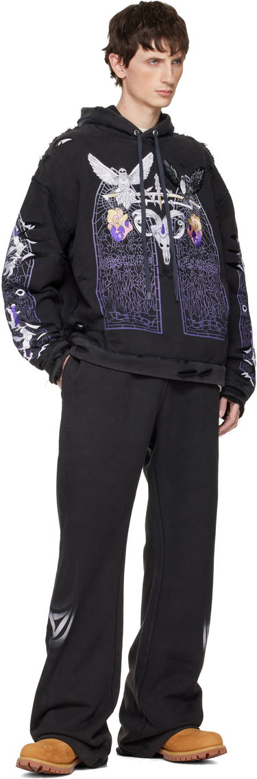 Суитчър Who Decides War Eptiome Distressed Graphic Hoodie Черно | 1110160002FW25, 3