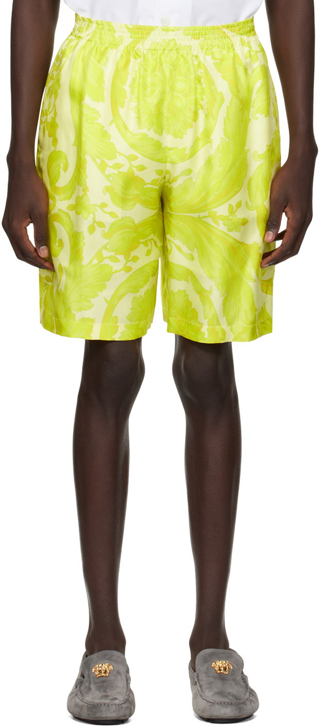 Къси панталони Versace Barocco Shorts Жълто | 1002476_1A09582