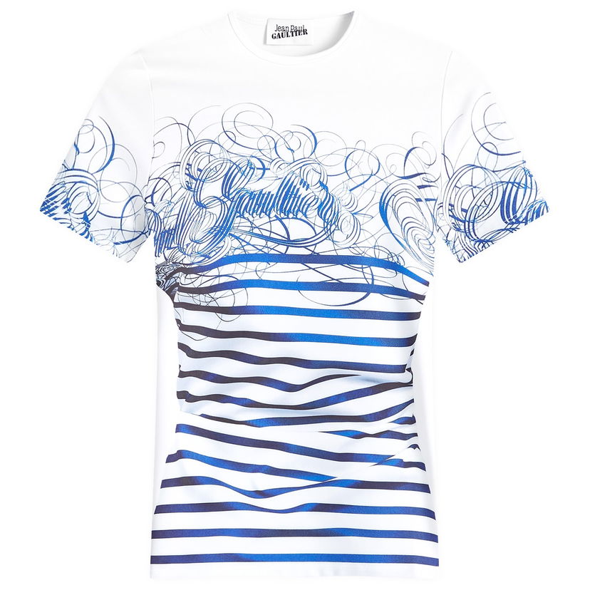 Тениска Jean Paul Gaultier Signature Graphic T-Shirt Бяло | 2430FTS089J5550159