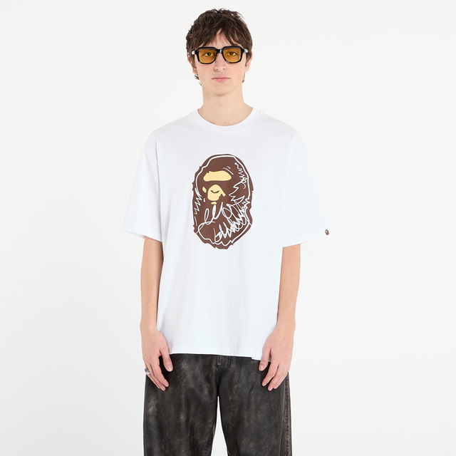 BAPE® x FOOTSHOP - Scribble Ape Tee UNISEX White