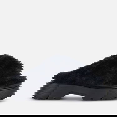 Кецове и обувки Hogan Hogan H644 Chunky Faux Fur Mule Черно | HXW6440FC303H6B999, 0