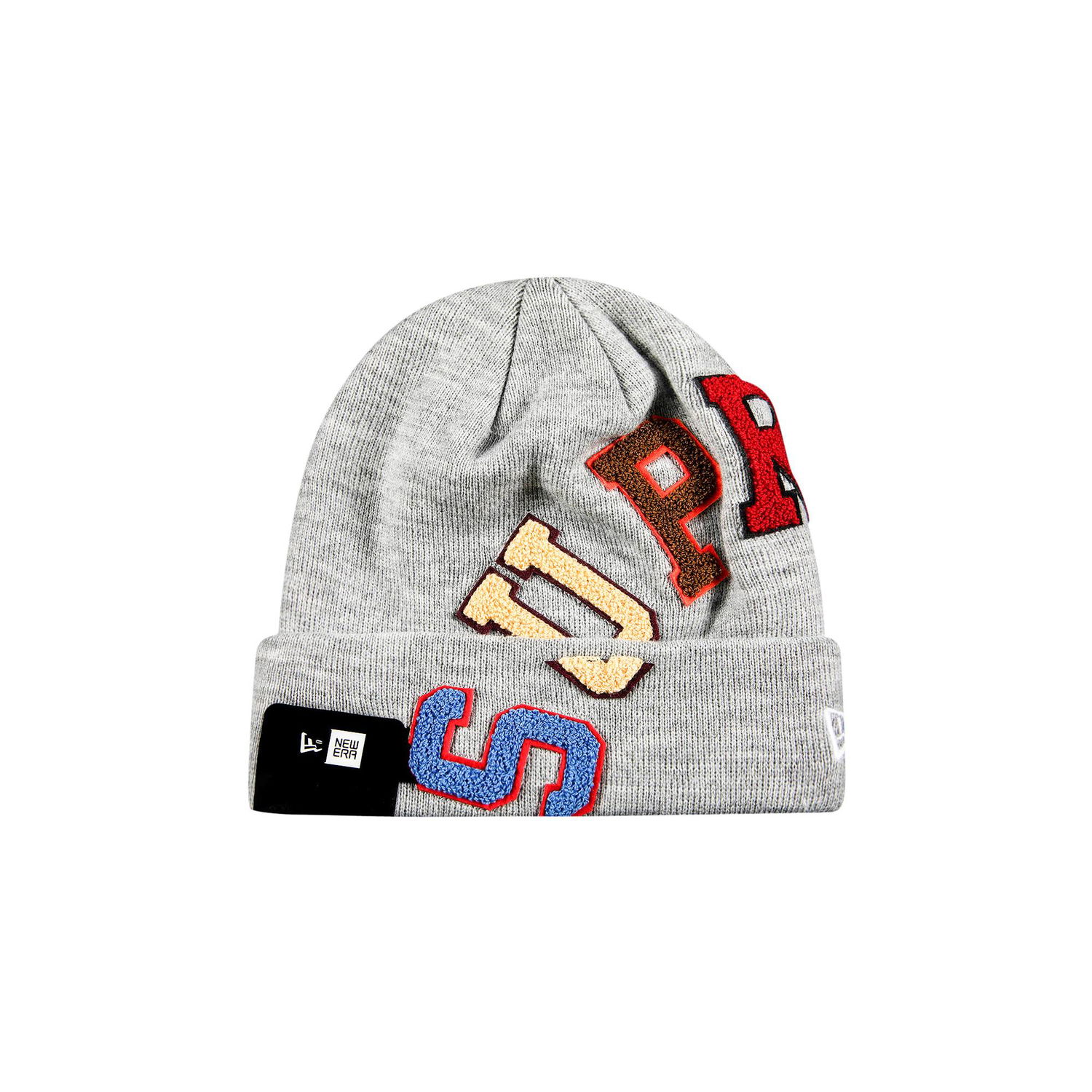Шапка Supreme New Era x Big Arc Beanie Сиво | FW20BN31 HEATHER GREY, 1