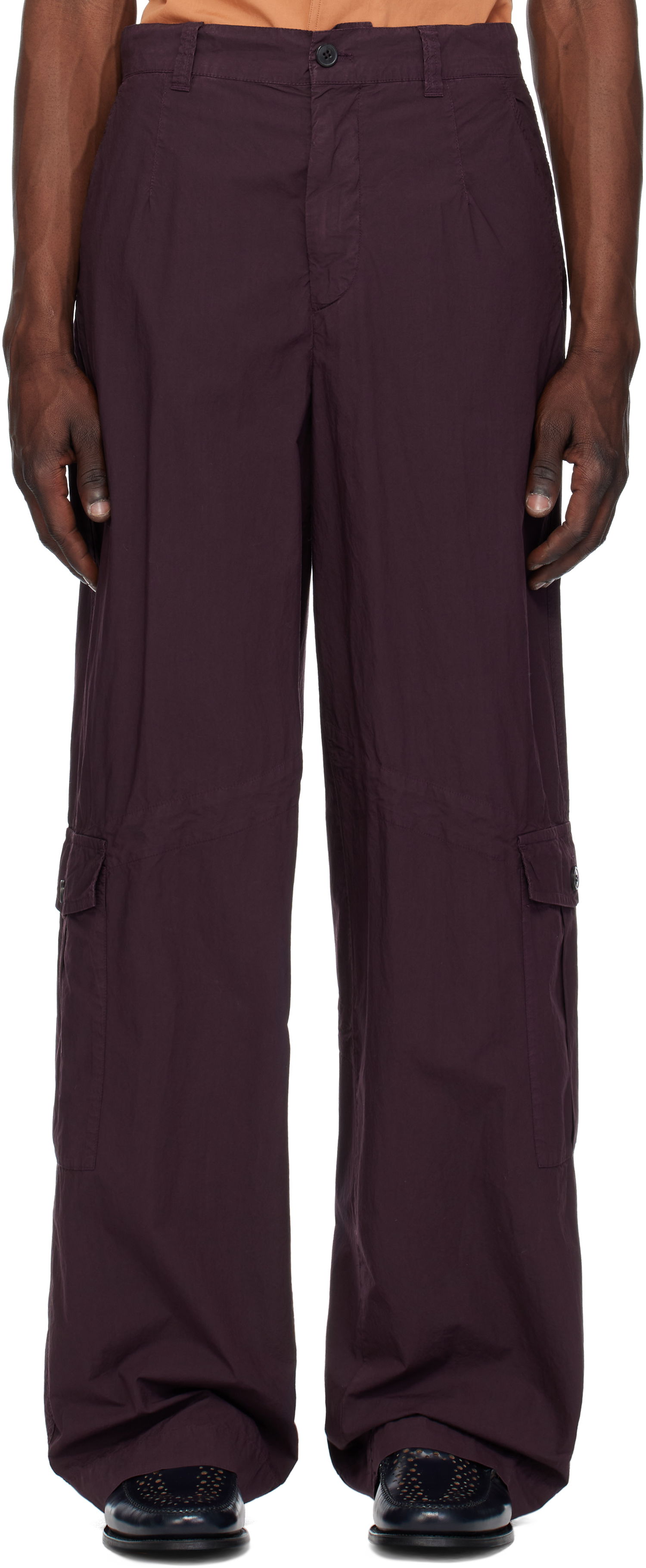 Карго панталони Dries Van Noten Dries Van Noten Loose Cargo Pants Лилаво | 251-020941-1148, 0