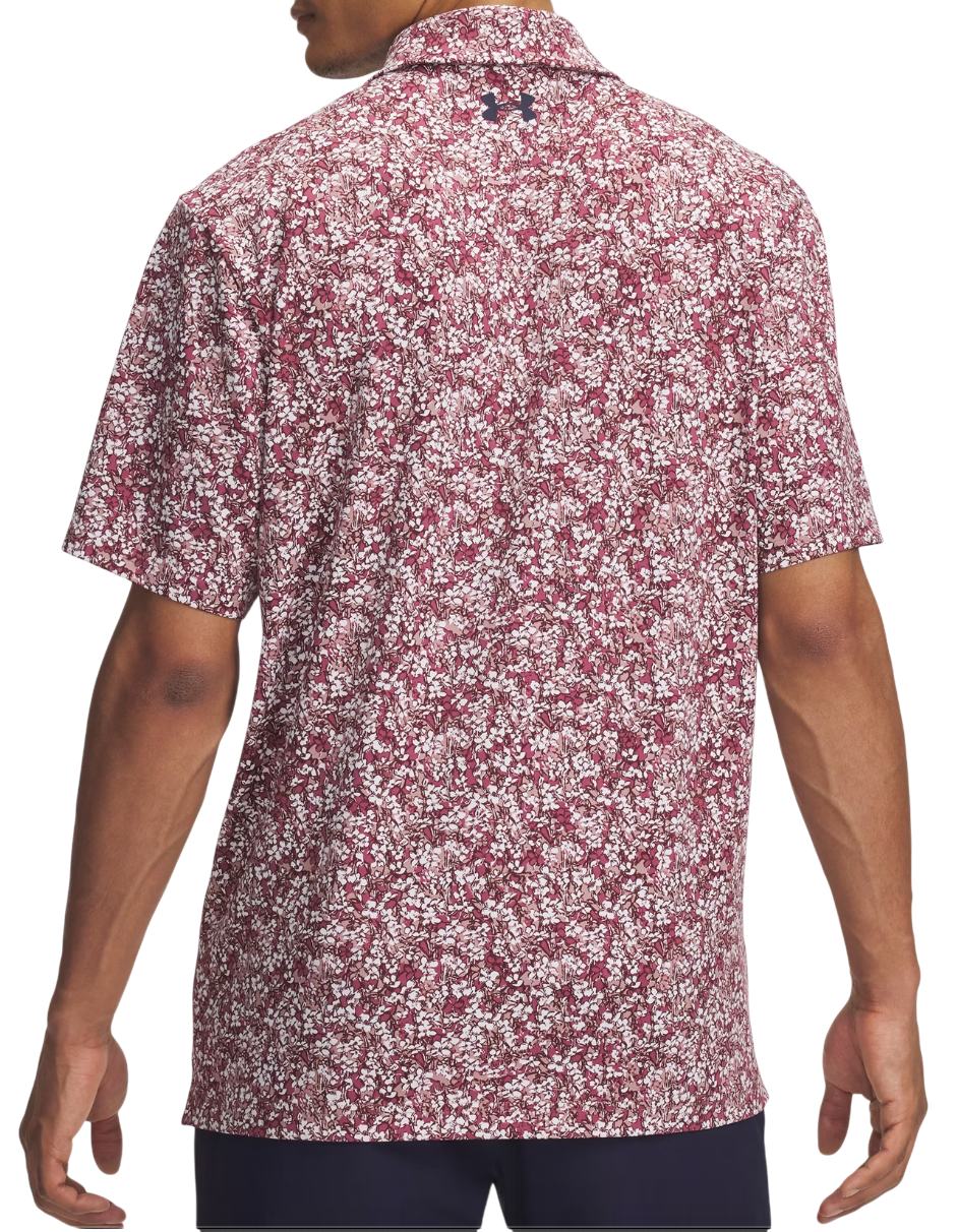 Поло тениска Under Armour Under Armour Playoff 3.0 Printed Polo Shirt Бургунди | 1378677-674, 1