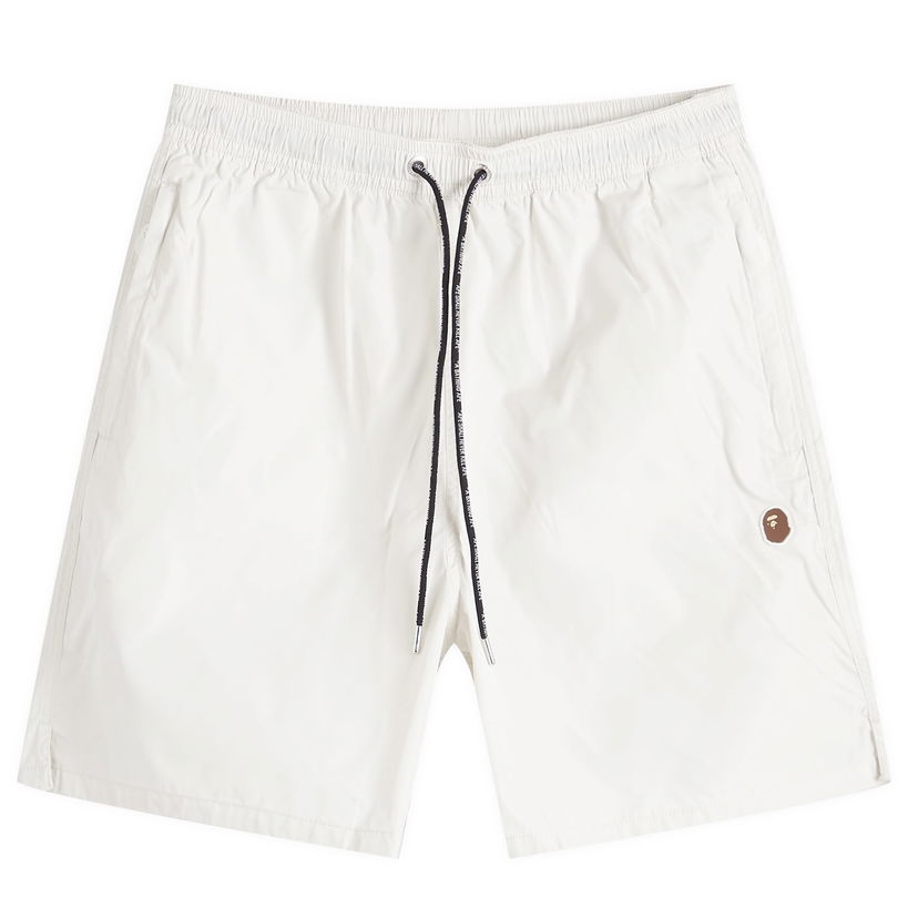 Къси панталони BAPE A Bathing Ape Ape Head Nylon Beach Short Бяло | 001SPK301322M-GRY