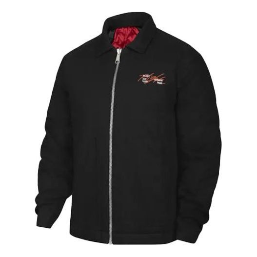 Яке бомбър Jordan Jordan Alphabet Print Zipper Jacket Черно | DJ0239-010, 0