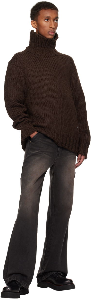 Пуловер We11done We11done Chunky Turtleneck Sweater Кафяво | WD-KT3-24-651-U-BR, 3