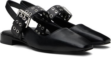 Облекло rag & bone Rag & Bone Astra Leather Slingback Slippers Черно | WFF24SF002TB2, 3