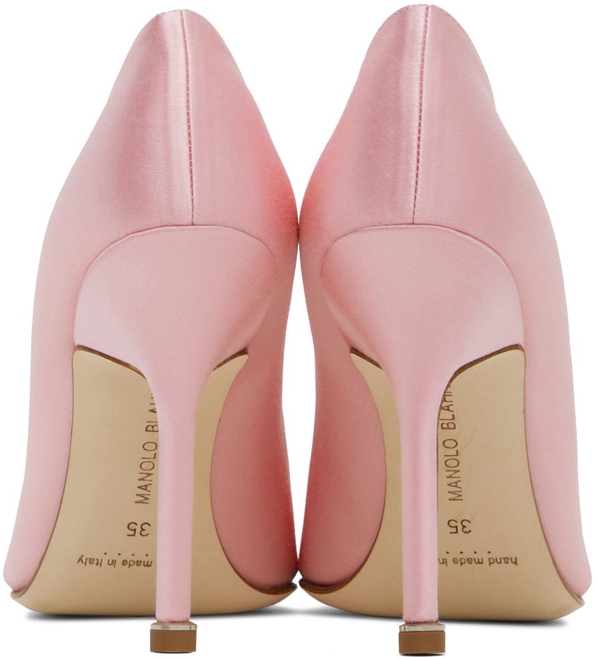 Аксесоари Manolo Blahnik Manolo Blahnik Hangisi 105 Satin Pumps Розово | 423-1755, 1