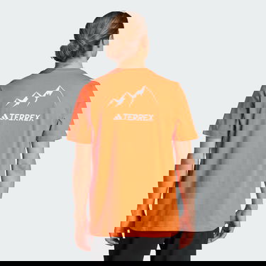 Тениска adidas Performance Terrex Graphic MTN 2.0 Tee Оранжево
 | IL5067, 3
