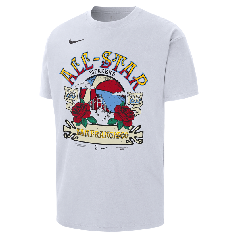 Тениска Nike NBA Max90 2025 All-Star Weekend San Francisco T-Shirt Бяло | HQ0682-100