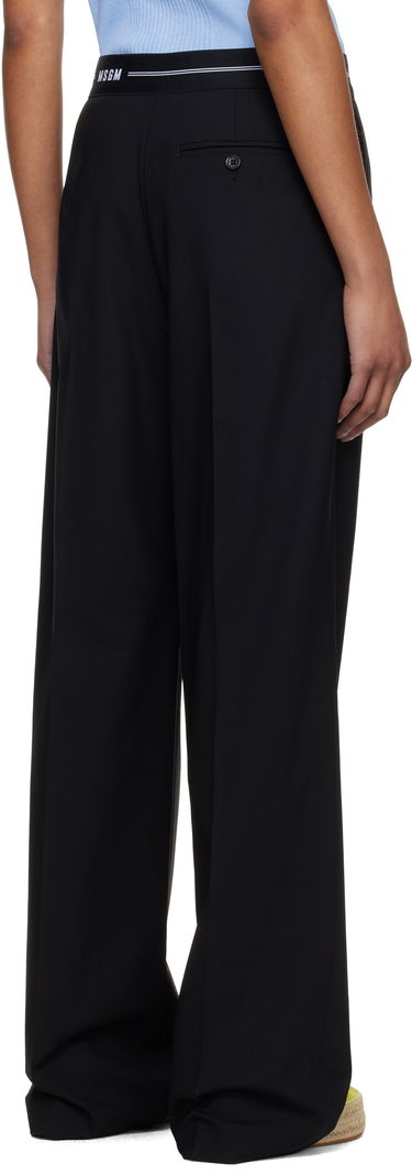 Панталони MSGM MSGM Pleated Trousers Черно | 3841MDP14 257127, 2