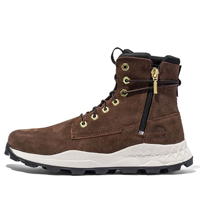 Кецове и обувки Timberland Brooklyn Side Zip Boots Кафяво | A5YWF931