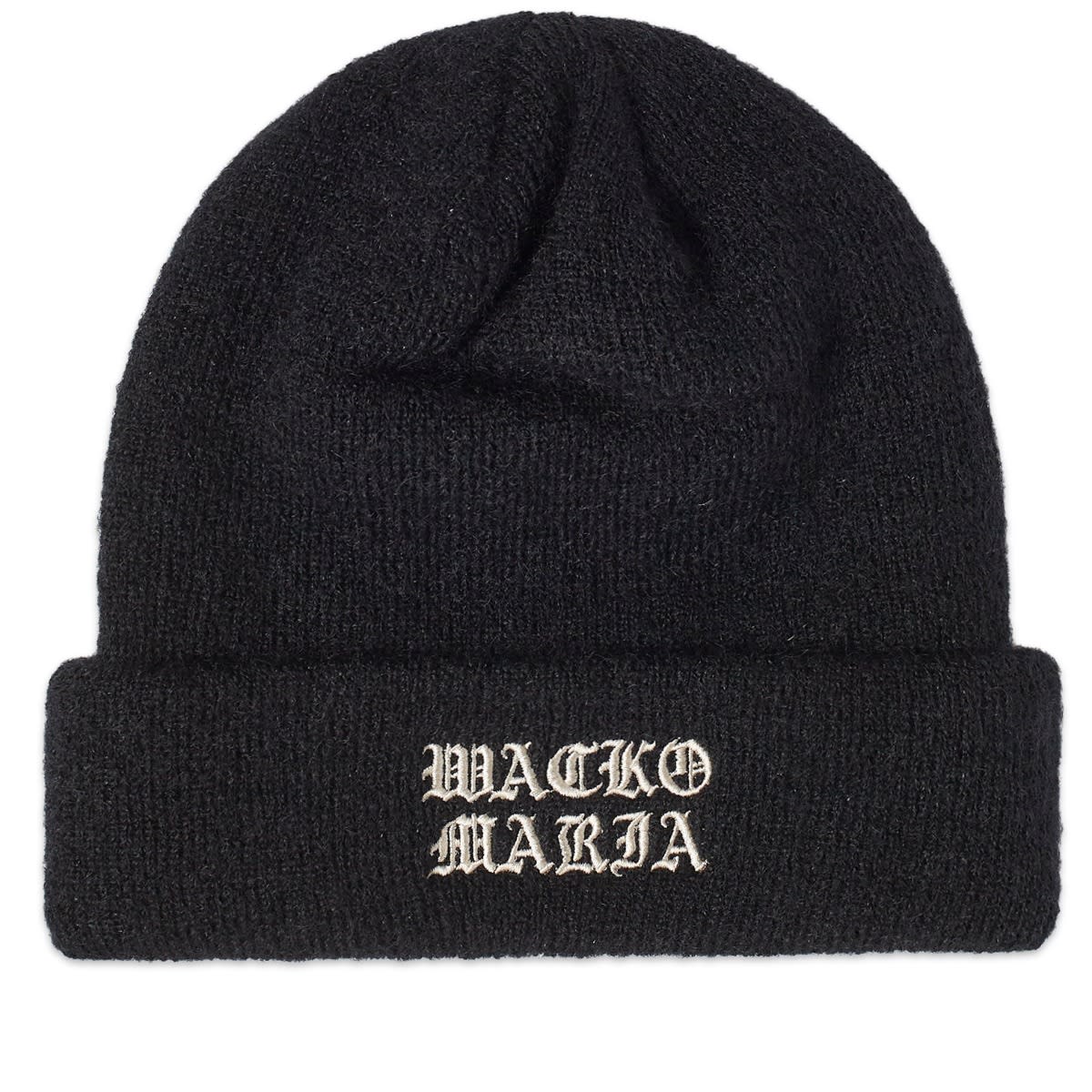 Шапка WACKO MARIA Mohair Knitted Watch Beanie Черно | 23FW-WMA-CP03-BLK, 0