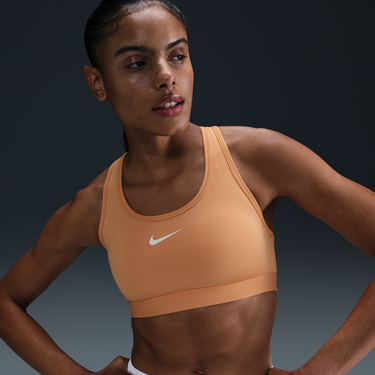 Сутиен Nike Nike Swoosh Medium-Support Padded Sports Bra Оранжево
 | DX6821-856, 0