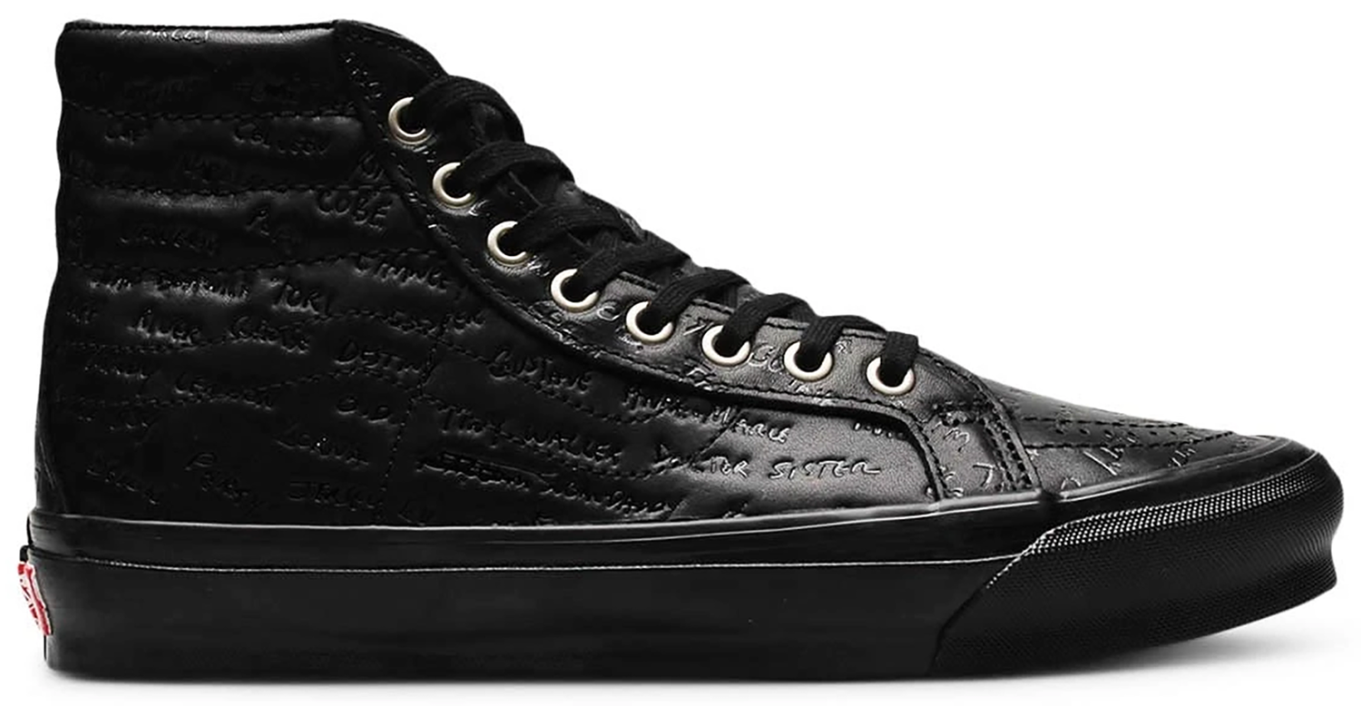 Кецове и обувки Vans Sk8-Hi LX Jim Goldberg Black Leather Черно | VN0A4BVB00V, 0