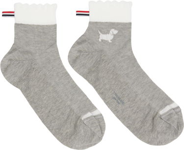 Чорапи Thom Browne Pointelle Stitch Hector Crew Socks Сиво | FAS240A-Y3011, 0